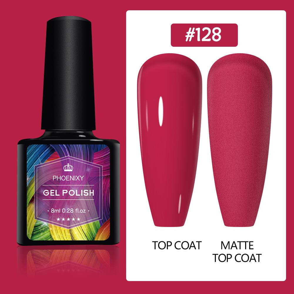 PHOENIXY 8 мл гель-лак для ногтей, полуперманентный гель, блестящий гель, отмачиваемый блестящий стартовый набор, маникюрный набор для маникюрного салона