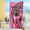 Messi Customized Name Beach Towel High Absorbency & Quick-Dry Ideal for Travel Outdoor Swim Pool Yoga Surf Camping Hiking Gym Gift Holiday