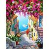 5D Diamond Painting House Full Round Embroidery Landscape Mosaic Creative Hobbies Home Decoration 30x40cm/12x16inch