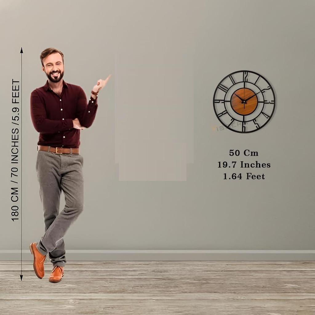 Дизайнерские металлические настенные часы для гостиной | Новейшие антикварные стильные необычные декоративные настенные часы большого размера для спальни,