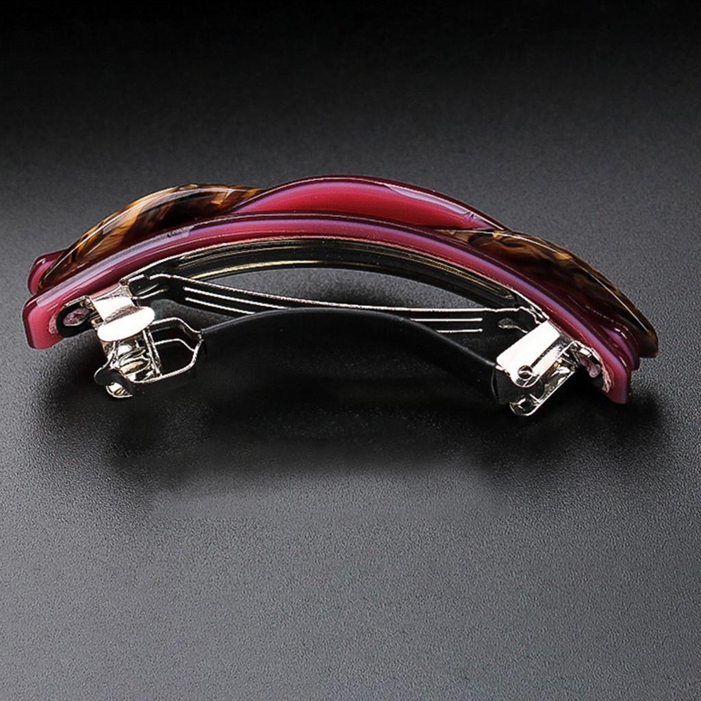 Women's Twisted Hairpin Women's Spring Hairpin Automatic Hairpin Suitable For Medium Density Hair Fashion Acrylic Ponytail Hairpin