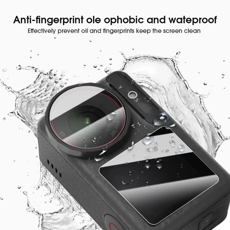 Закаленное Стекло Для DJI Action 5 Pro Action 4 3 Защитная Пленка На Объектив Камеры Защитное Стекло Переднего и Заднего Экранов Для DJI Osmo Action 3