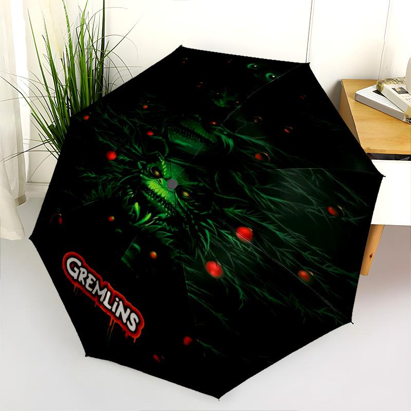 Nightmare Forest: Gremlin Shadows Folding umbrella travel Suitable for all seasons Three folds Umbrella light