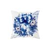Home Decoration Living Room Sofa Cushion Pillow Christmas Bedroom Blue Snowman Pattern Ins Style Pillow Cover