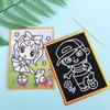 Learning Toy Cards Stickers Magic Scratch Drawing Board Colored Scratch Paper Magic Doodle Board