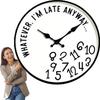 Analog Display Round Wall Clock Non-Ticking Design Non-Ticking Wall Clock  Kitchen Clock