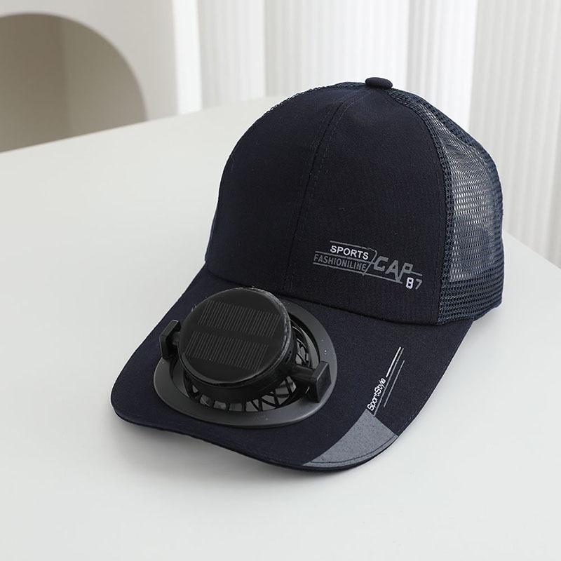 Summer solar charging fan baseball cap men and women sunshade sun protection outdoor leisure cap fishing cap
