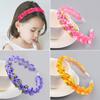 Handmade Rose Flower Crown Foam Floral Headdress Garlands For Children Girls Flower Hair Hoop Headwear