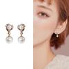 Korean-Style Retro Imitation Pearl Clip-On Earrings for Women