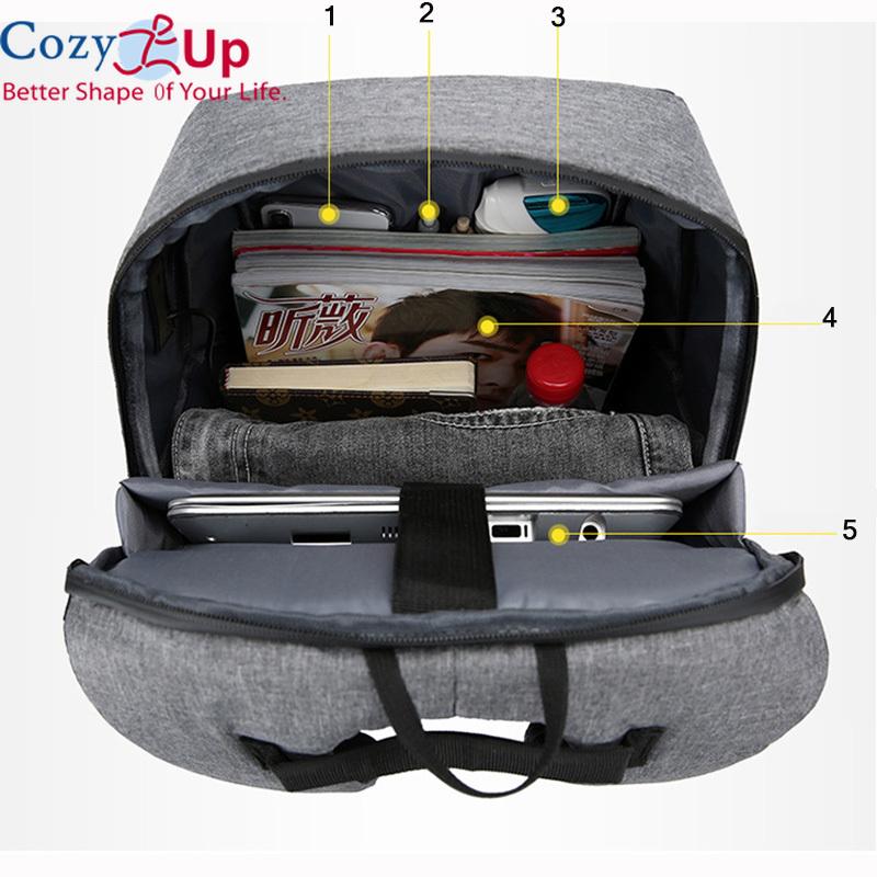 Cozy Up Многофункциональный USB-рюкзак с диагональю 15,6 дюйма и рюкзак большой емкости