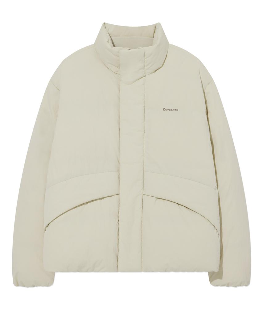 Covernat Non-Quilted Short Puffer Ecru