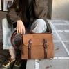 New Korean Ins Postman Bag for Women Suede Retro Matte One-shoulder Crossbody Bag