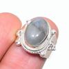 Natural Labradorite Gemstone 925 Sterling Silver Jewelry Ring Size 7 K2a65