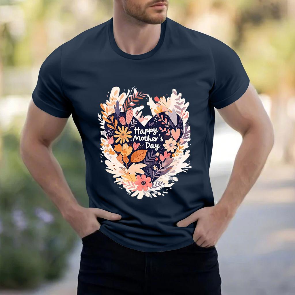 Men's Stand Collar Short Sleeve Shirt Loose Leisure Holiday Shirt Man