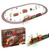 134/190Pcs Classic Christmas Train Set Mini Train Toy Set with with Headlight Smoke Realistic