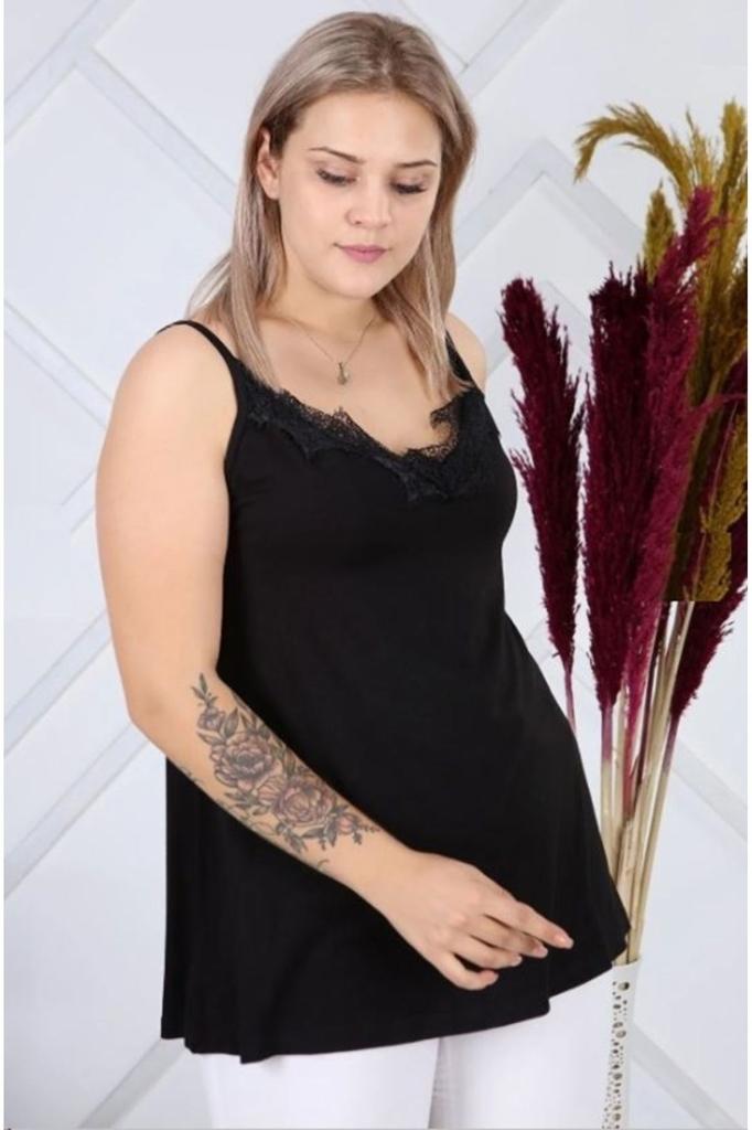 Женская блузка большого размера Блузка больших размеров на бретелях