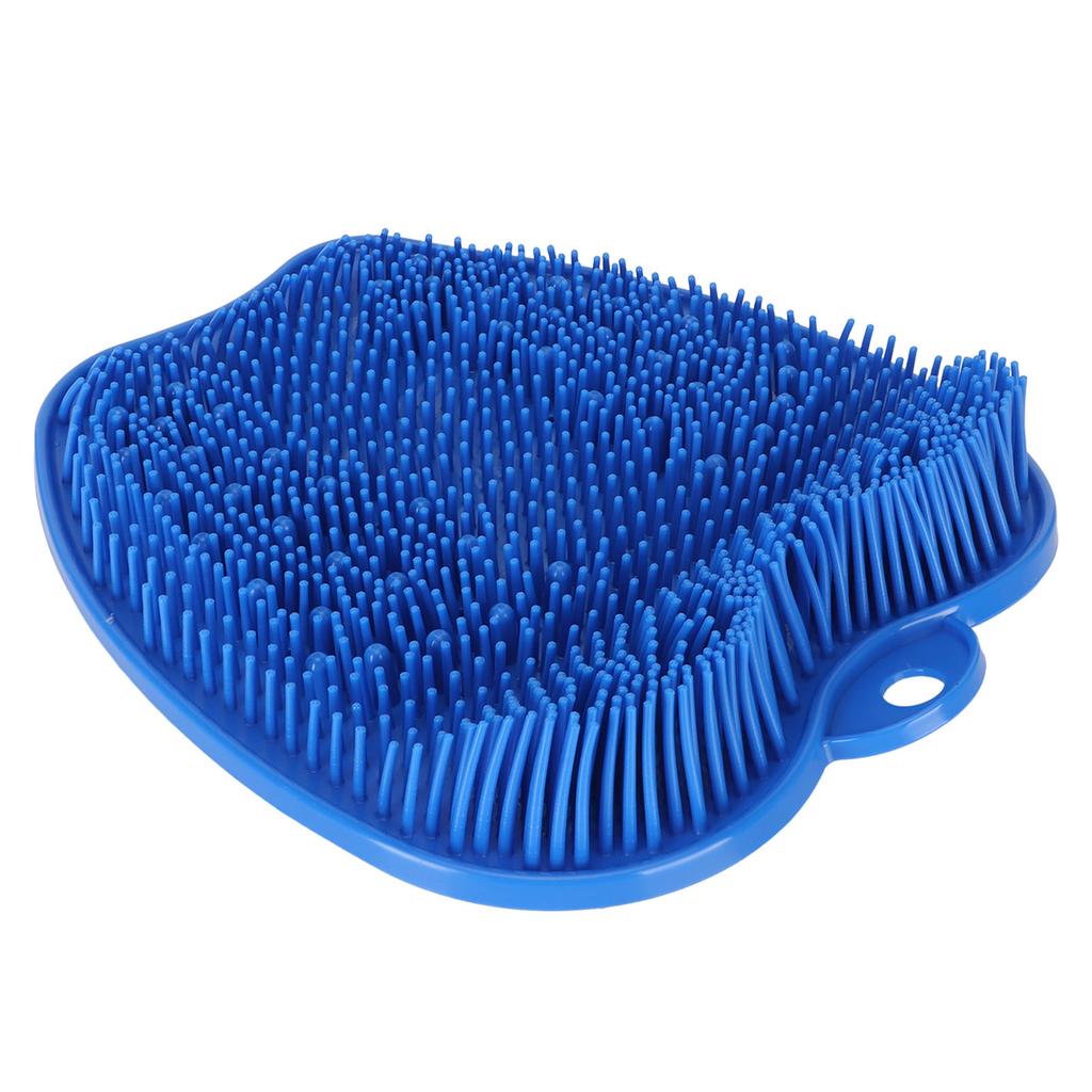 Скраббер для ног для душа Мягкий силиконовый Противоскользящий Присоска Удаление запаха Мойка для ног для купания Ванная комната Массаж Синий