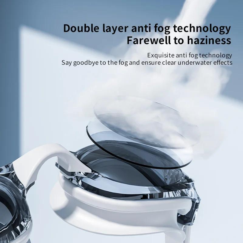 Профессиональные очки для плавания HD Регулируемые противотуманные тренировочные очки для плавания Водные гонки Оборудование для водных видов спорта для мужчин и женщин