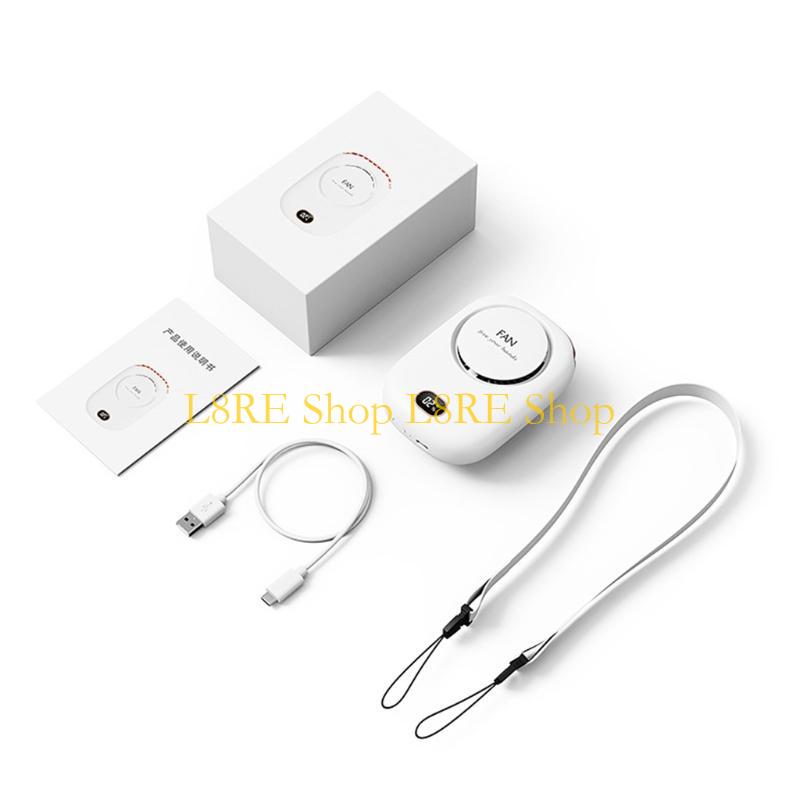 L8RE Мини-охладитель воздуха USB-вентилятор с перезаряжаемой батареей 2000 мАч Портативный дисплей питания