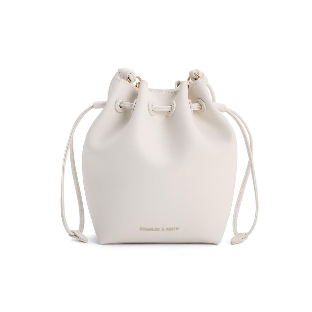 Charles & Keith Маленькая сумка-ведро CK 26 Летняя Мода Сумка на плечо женская со шнурком CK2-10782863