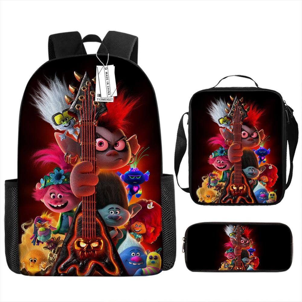 Magic Hair Elf School Bag Trolls Trolls, Ugly Baby Backpack Student School Bag Outdoor Cartoon Children'S Backpack
