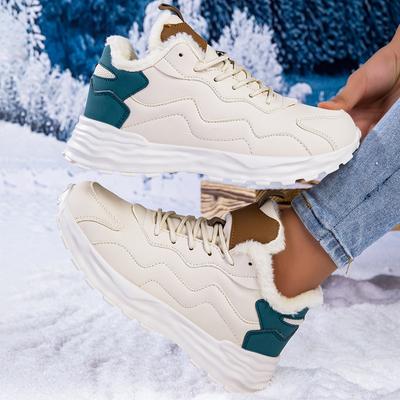 Кроссовки Женские Теплые Флисовые Повседневные Туфли Уличная Мода Универсальные Папины Студенческие Беговые Кроссовки Женская Обувь