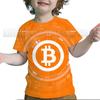 Kids Bitcoin 3D Print Tshirts Toddler Cartoon Anime T Shirt Summer Children Short Sleeves T-shirts Baby Boys Girls Tops Tee Gift