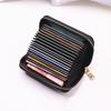 Business Card Holder Wallet Women/men Gray Bank/ID/Credit Card Holder 20 Bits Card Wallet PU Leather Protects Case Coin Purse