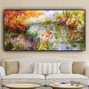 Diy 5d Large Size Diamond Painting Pond Landscape Diamond Embroidery Modern Art Wall Cross Stitch Living Room Bedroom Home Decor