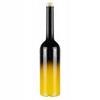 10x FENICE Glass Bottles 700 ml BLACK ELEGANT OMBRE for Alcohol Gift