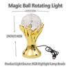 5V Mini RGB LED Crystal Ball Stage Effect Lighting Bulb Party Disco Club DJ Auto Rotating Festive Atmosphere Light