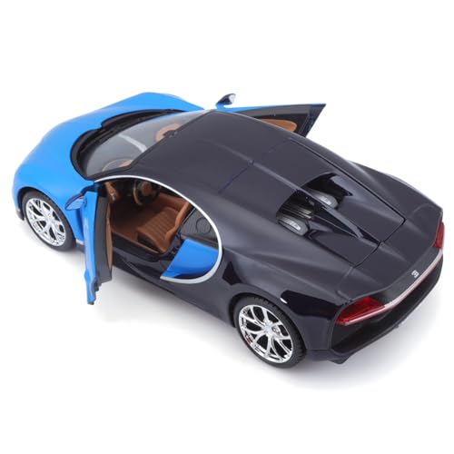 Maisto 1/24 Bugatti Chiron 2015 Синий / Металлическая модель автомобиля, Готовая модель 31514 BU