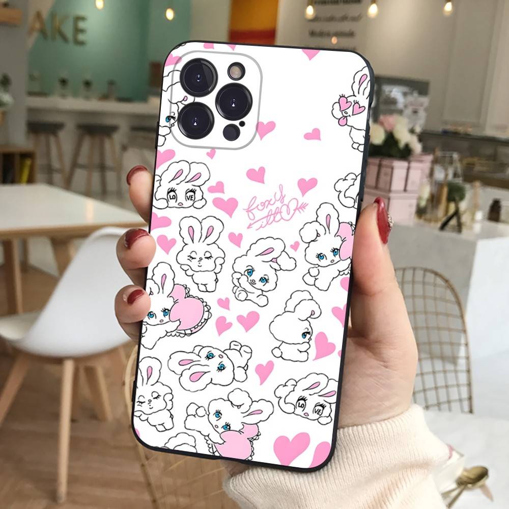 Милый Мультяшный Зайчик Эстерс Для IPhone 17 16 15 14 13 12 11 Pro Max 13 17Air Ударопрочные Мягкие Чехлы для Телефона Coque