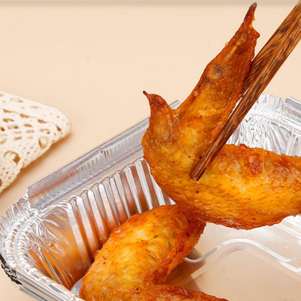 Square Air Fryer Aluminum Foil Pan Oil-proof Oven BBQ Tray Kitchen Supplies Aluminum Foil Tin Box