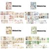 400pcs Garden Post Office Collection Light Paper Material Pack DIY Handbook Collage Journal Notebook Scrapbook Envelope