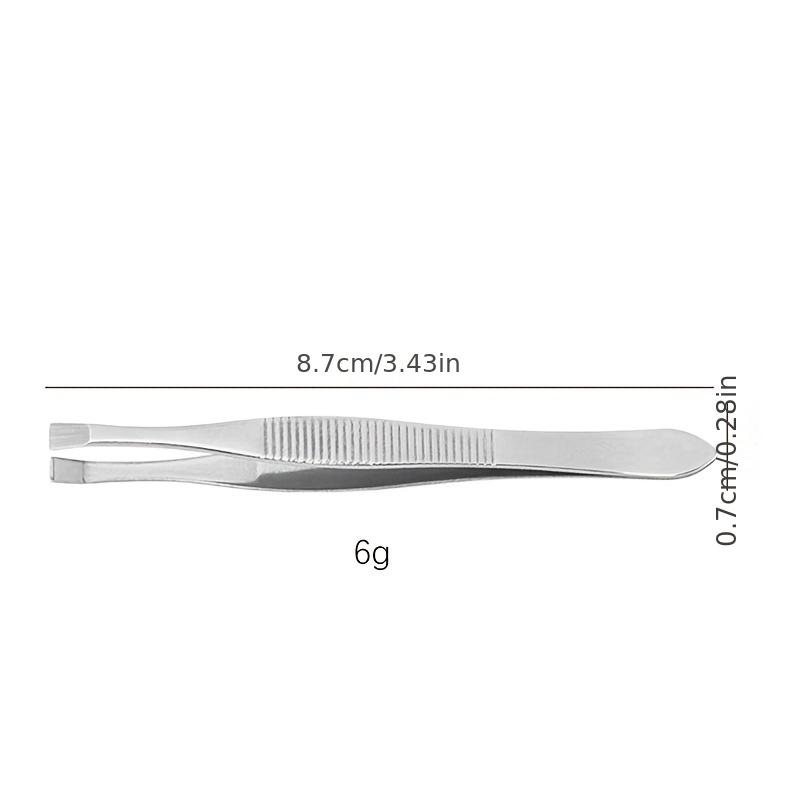 2pcs/set Stainless Steel Eyelash Tweezers False Lashes Grafting Tool Eyebrow Clipper Eye Brow Clips Removal Makeup Tools