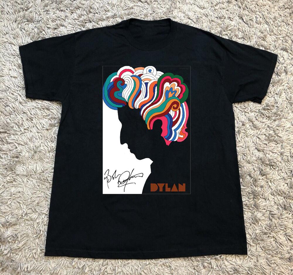 РЕДКАЯ Хлопковая Унисекс Футболка Bob Dylan Черная S-5XL Подарок Для Фанатов Рубашка AD275 Унисекс Футболка