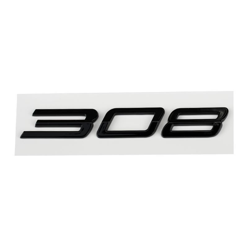 Car 3D ABS Letters Logo Decals Sticker For Peugeot 208 308 408 508 408X 508L 2024 2025 Car Trunk Alphabet Emblem Badge Sticker