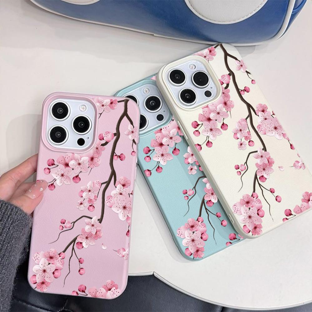 Чехол Для iPhone 17 Чехлы iPhone 15 11 12 13 14 Pro Max 16E 16 Plus Стильный Дизайн с Цветочным Узором Чехол для Телефона