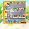 Wooden Magnetic Maze: Children's Letter Recognition and Pencil Control Game