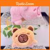Flip Unique Water Capybara Plush Toy Cute Animal Keychain Soft Short Design Plush