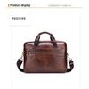 BULLCAPTAIN 2024 New Real Leather Vintage Men's Messenger Bag/casual Business Bag Fashion Cowhide Male Commercial Briefcase