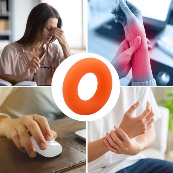 Силиконовое кольцо-тренажер для силы хвата, противоскользящее кольцо для тренировки предплечья и пальцев, кольцо-усилитель хвата для руки, оборудование для тренировок по реабилитации кисти