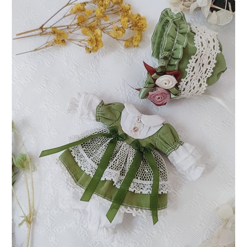 Rakulifey Obitsu 11cm Dress, Green, 2-Piece Set