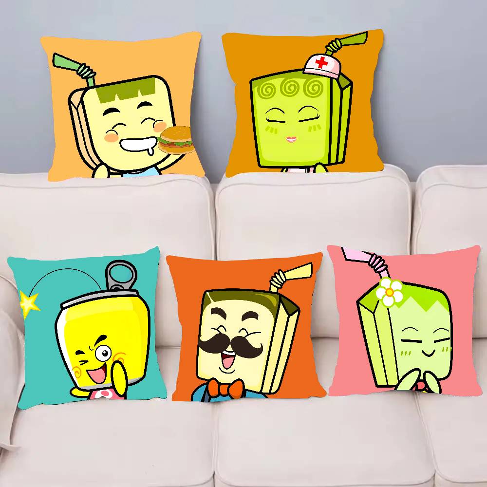 Cartoon HAPPY FATHER HAPPY SONs Pillow Case Home Decor Throw For Sofa Bed Car Room Decor Gift Idea