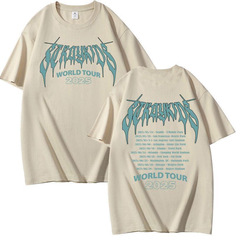 Stray Kids Dominated Skzoo Peripheral Combination Peripheral Printing Summer Short Sleeve T-Shirt Cotton Loose