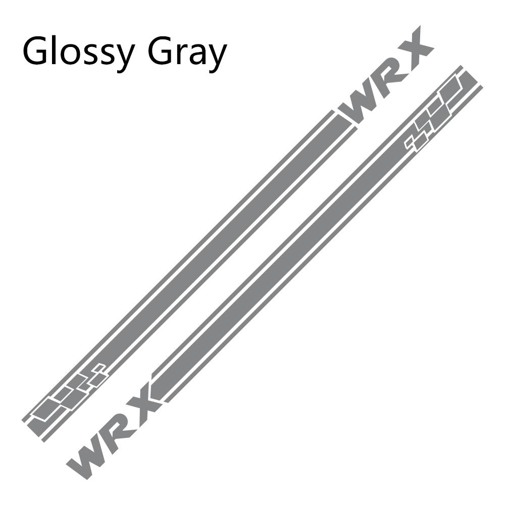 2Pcs For Subaru WRX Car Door Side Stripes Stickers Vinyl Film Auto DIY Sports Styling Decals Automobile Car Tuning Accessories