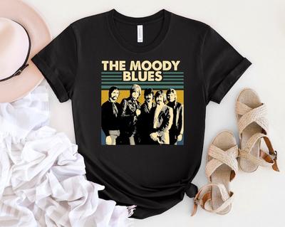 Футболка The Moody Blues Унисекс Подарок Фаната Рок-Группы Унисекс Футболка