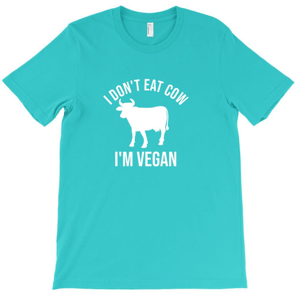 I Don T Eat Cow I M Vegan T Shirt Casual T Shirts Hombre Heisenberg Short