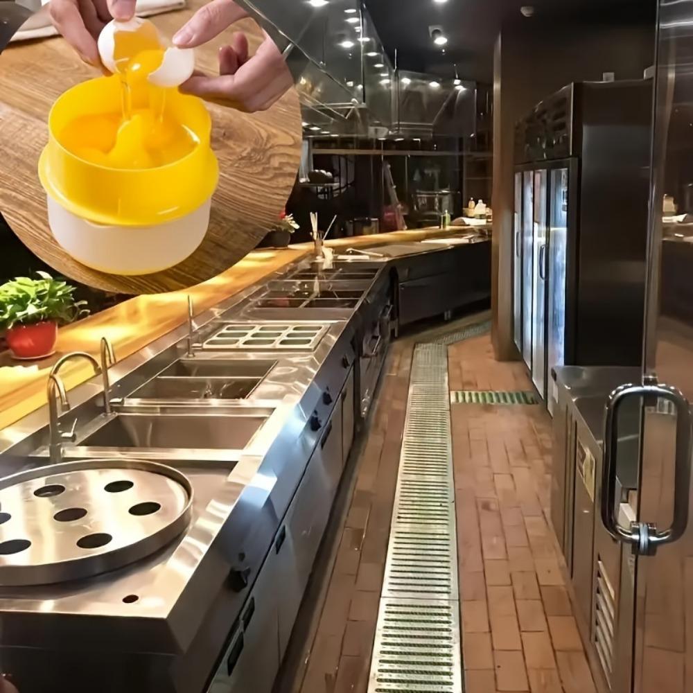 1 шт. Сепаратор яичного желтка большой емкости - Легко моющийся фильтр для яичного желтка и белка для кухни и ресторана, Прочный пластик